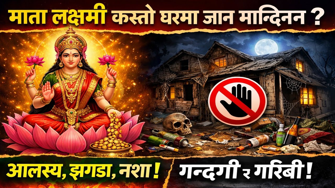 देवी लक्ष्मीले हरेक दिन घरमा झाडू लगाउने महिलाले के पाप गर्छन् भनेर बताउनुभयो।