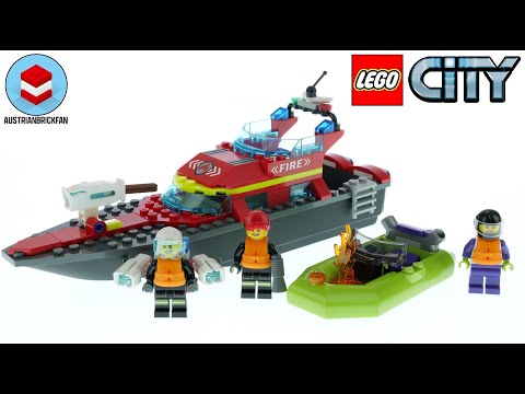 LEGO City 60373 Fire Rescue Boat - LEGO Speed Build Review