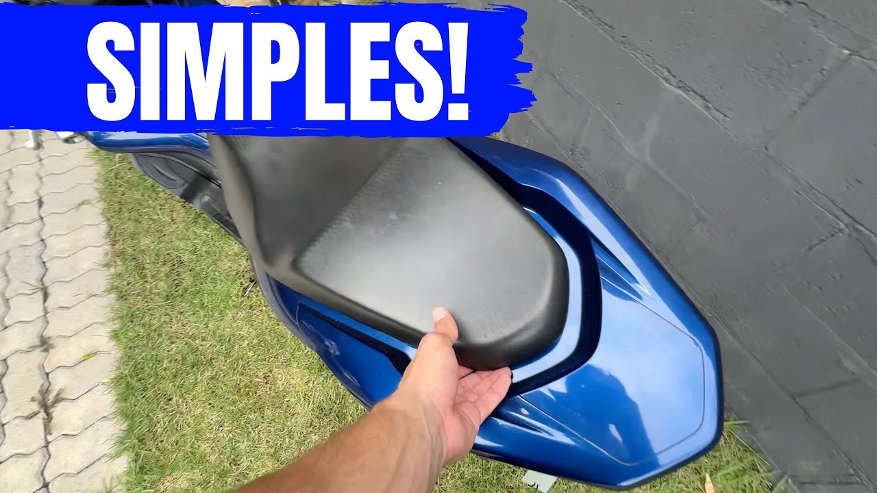 COMO ABRIR O BANCO DA HONDA PCX! TUTORIAL DIRETO AO PONTO! - YouTube