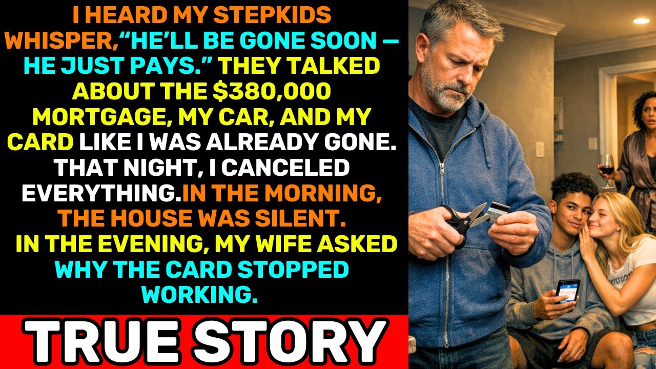 My Stepkids Whispered “Рe’ll Be Gone, He Just Pays” — I Canceled Everything That Night