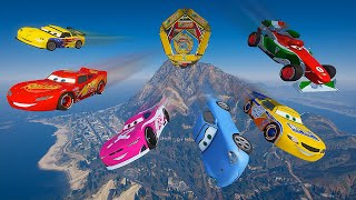 Pixar Cars Sky Ramp Challenge McQueen Sally Carrera Finn McMissile Francesco Jeff Gorvette & Friends