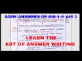 The #1 Mains Answer Writing Technique Used by **TOPPERS**