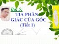 Toán 6: Tia phân giác của góc