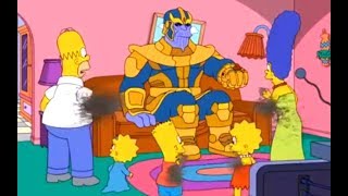 Thanos Vs The Simpsons