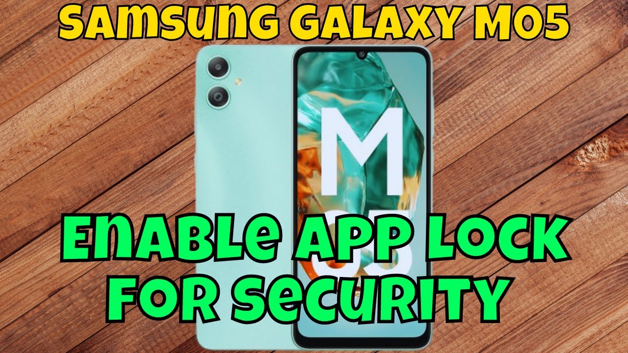 How to setup and use secure folder Samsung Galaxy M05 - YouTube