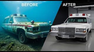 ASMR Car Restoration | We Found an Abandoned Ambulance Underwater | Full Restoration