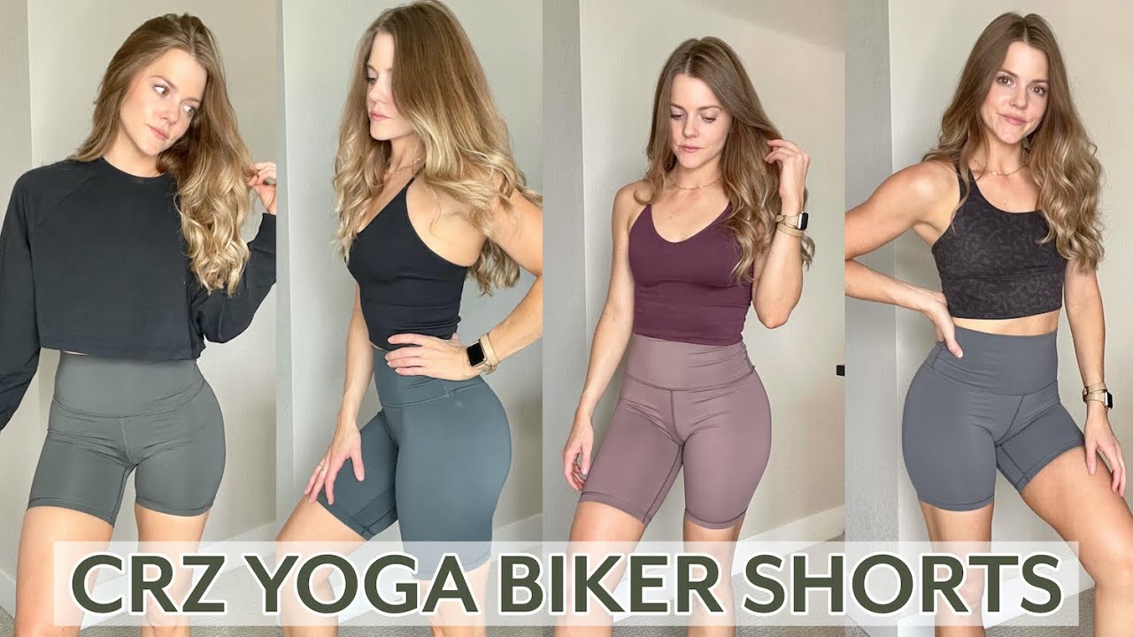 CRZ Yoga Biker Shorts Haul & Try-On 