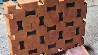 Just using the dovetail keys to making a cutting board.