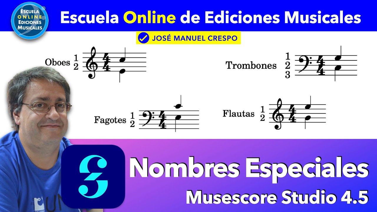 Nombres de Pentagramas Especiales - Tip 91 MusescoreSt 4.5