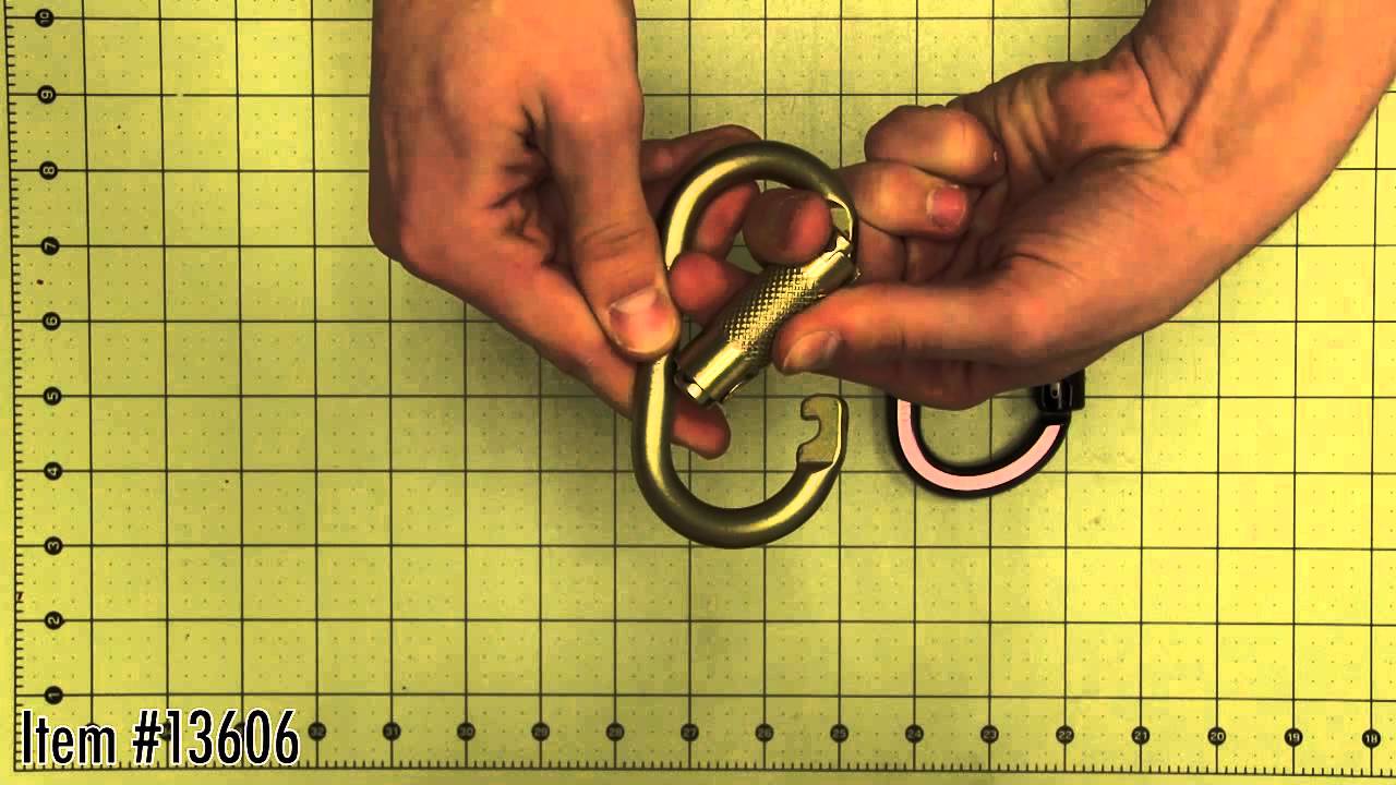 DMM Oval Locksafe Steel Carabiner - TreeStuff.com 360 View - YouTube