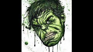 Hulk Splash A Dredfunn Watercolor Splatter Painting