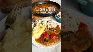 Schab w sosie z warzywami