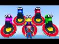 GTA 5 Funny Ragdoll Spiderman vs Multi Colour Minion Epic Episode #12
