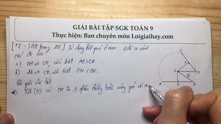 Giải bài tập 3 toán 9 trang 105 tập 1