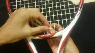 How To Tie Rubber Band Tennis Dampener テニス ラバーバンド 振動止め 結び方