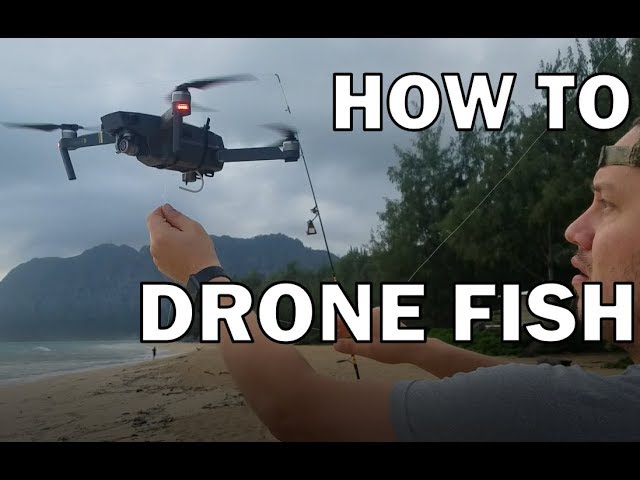 Drone fishing with a Phantom and massive Shark baits 
