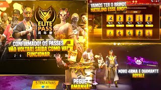 CONFIRMADO! OS PASSES VÃO VOLTAR! SAIBA TUDO! BRINDE NATALINO, NOVO DIAMANTE E 4RMA ROYALE E MAIS!!