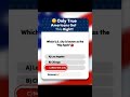 Quiz question Shorts US quiz