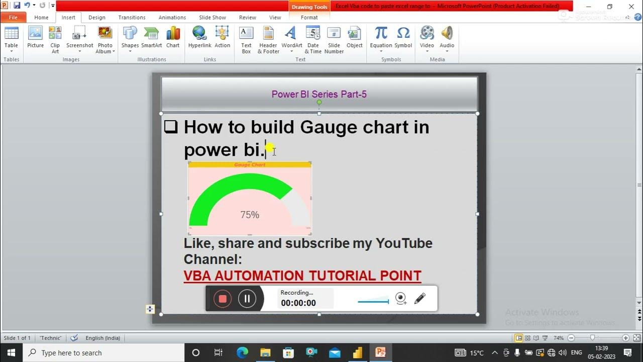 Gauge chart in Power bi percentage in gauge chart rules in gauge chart power bi YouTube
