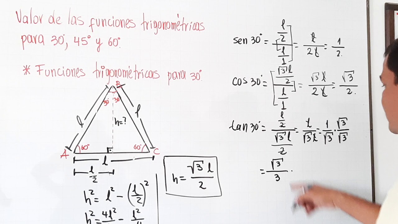 1.1. Funciones trigonométricas para el ángulo de 30º - YouTube