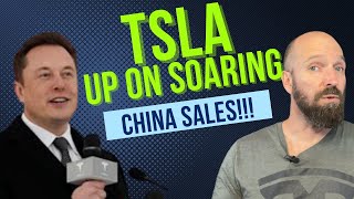 TSLA UP on SOARING China sales for August!!! 🚀🚀 #TSLA #TeslaStock #Tesla