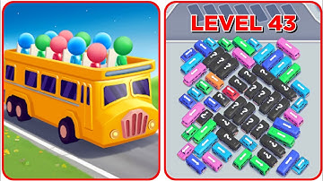 Bus Out Level 43 Game Walkthrough || Bus Out - Bus Jam Puzzle Game