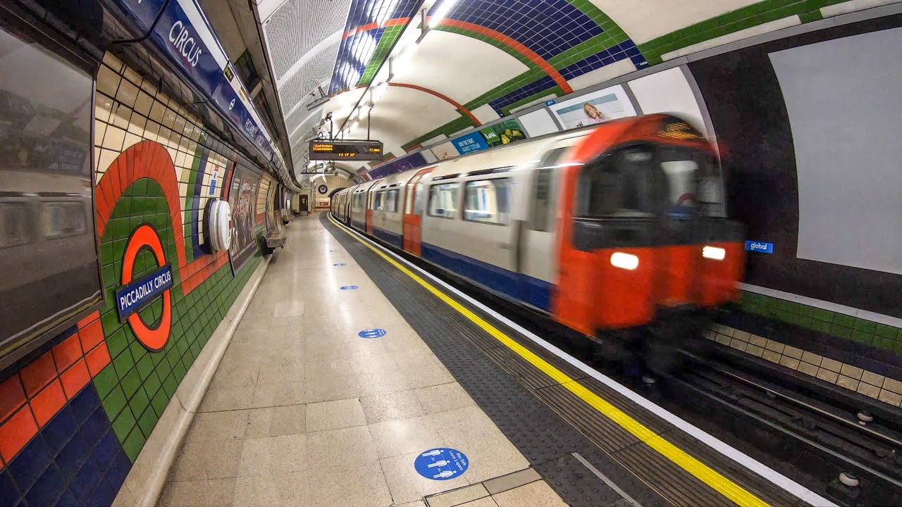 Travelling on the Empty and Ghostly London Underground. COVID-19 Pandemic