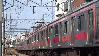 東急東横線5050系4000番台4103F通特清瀬行き白楽カーブ通過