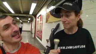 Musical Saw Subway Musician