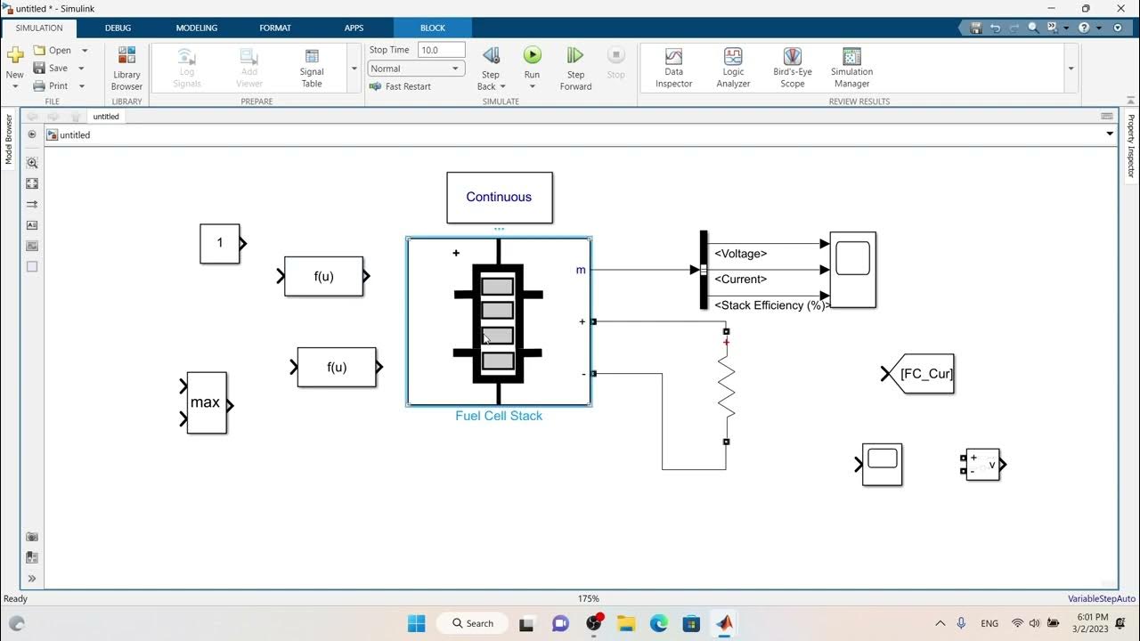 Mô phỏng pin nhiên liệu để sản xuất điện cho xe ô tô trong Matlab ...