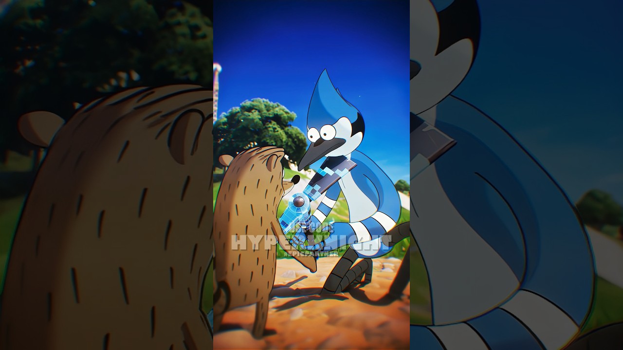 Mordecai, Rigby and Skips get rifted into Fortnite! 🔥 