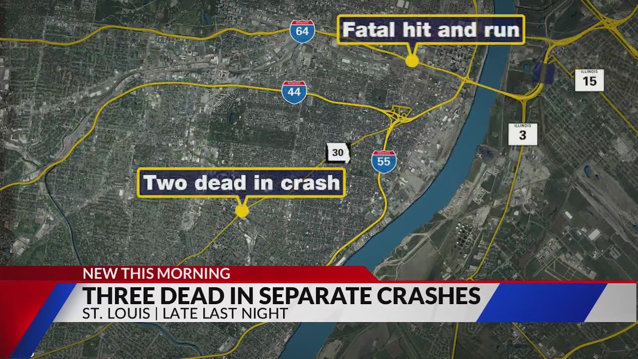 Three people dead in separate crashes - YouTube