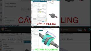 Cavity vs Rotary Roughing – 4-Axis Roughing in NX CAM #posthub #siemens #nxcam