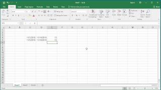 How to Calculate Number of Days between two Dates in Excel 2016 screenshot 1