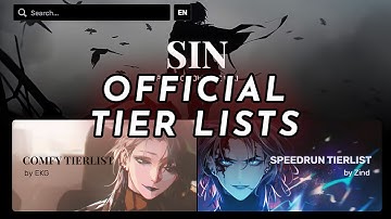 PTN All Sinners Tierlist | Path to Nowhere