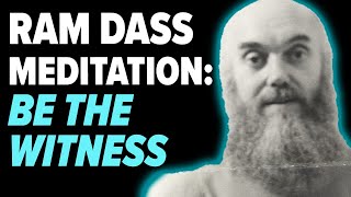15 Minute Guided Meditation: Letting Thoughts Pass | Ram Dass