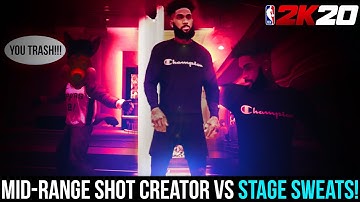 PLAYING COMP STAGE SWEATS ON THE 1V1 IN NBA 2K20 WITH NEW BUILD (LEGEND GETS FINESSED & GETS TOXIC!)