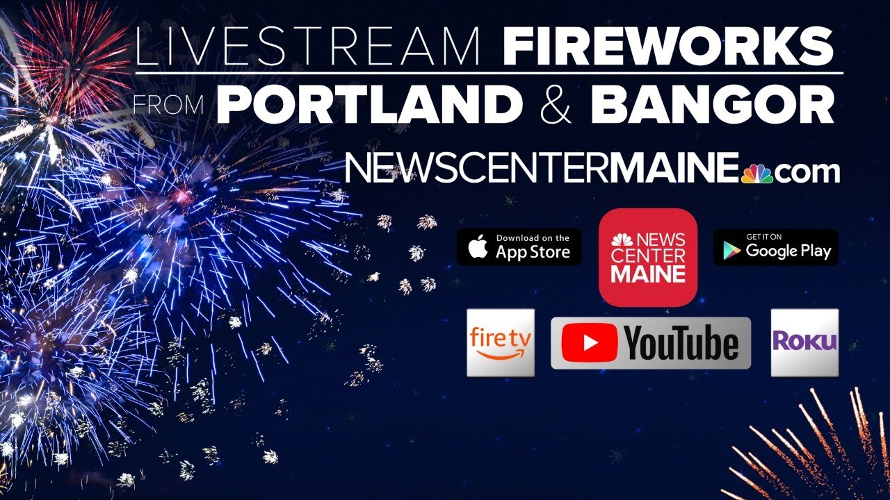 Portland, Maine Fireworks Livestream YouTube