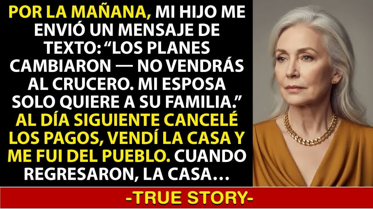 “No Vas al Crucero”, Me Dijo Mi Hijo — Su Esposa Quería “Solo Familia”