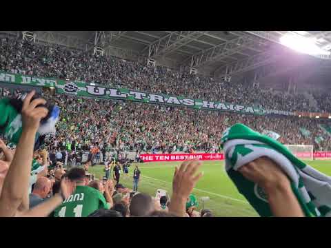 ה 0-1 של עומר אצילי בלייב!!! מכבי חיפה אלופה 3 - הפועל ב"ש, משחק האליפות בסמי עופר וידאו קהל !