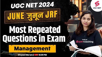 UGC NET Management Paper 2 | UGC NET Management Most Repeated Questions 03 | NTA NET | Divyani Mam