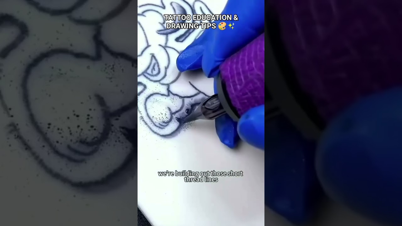 How to Create Embroidery Tattoos (Stitches Effect) 🧵🪡 