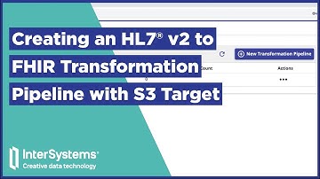 Creating an HL7 v2 to FHIR Transformation Pipeline with S3 Target