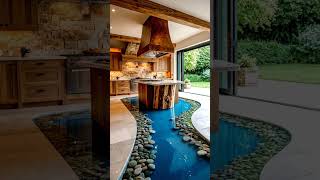 Wow! Incredible epoxy river flooring! 🤯👏 #interiordesign #homedesign #rustic