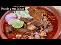 POZOLE ROJO PARA NEGOCIO Y FIESTAS CON SUS SALSAS PARA POZOLE / POZOLE DESDE LA COCCIÓN DE EL MAIZ