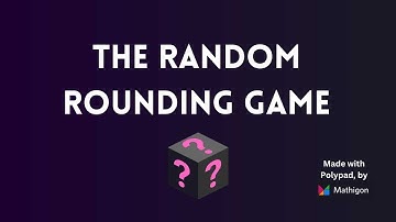 The Random Rounding Game