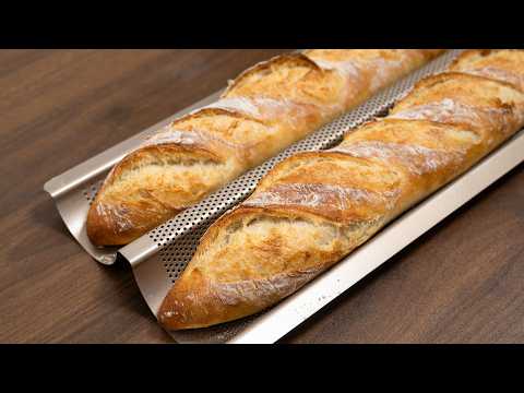 Stop wasting flour! Make the most delicious baguettes in just 4 simple steps.