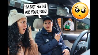 NOT PAYING For My Girlfriend's Food To See How She Reacts!! *SHE SNAPPED*