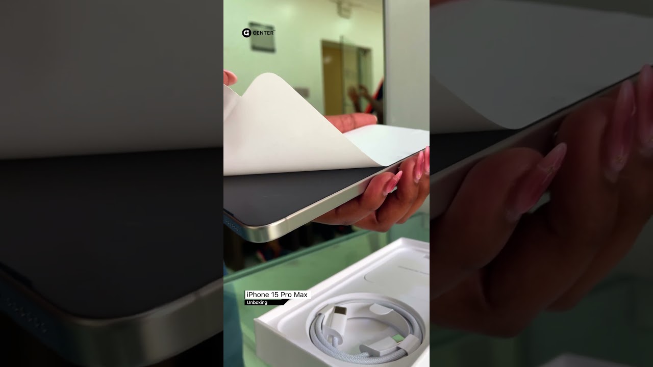 iPhone 15 Pro Max Natural Titanium Unboxing at AppleCenter!