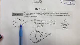 9-3 Parallel Chords, Congruent Arcs, and the Hat Theorem